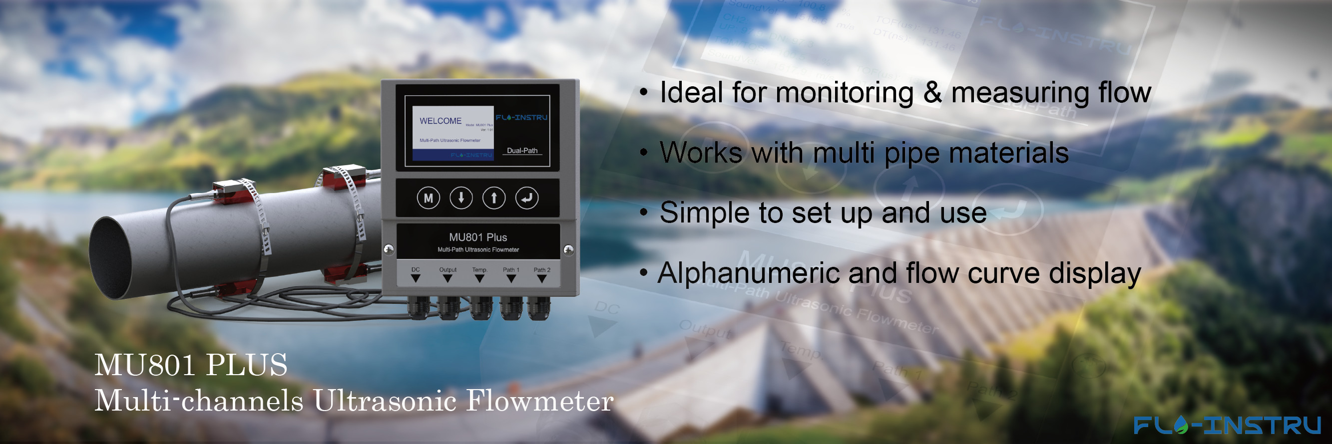 Qualità Morsetto-Sul flussometro ultrasonico Fabbrica